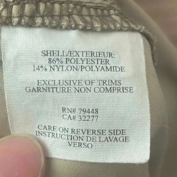 Marmot Beth Rodden Women's Sz 8 Capri Pants Hiking Khaki Polyester Nylon Outdoor - Picture 6 of 8